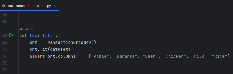 Preexisting Unit Test